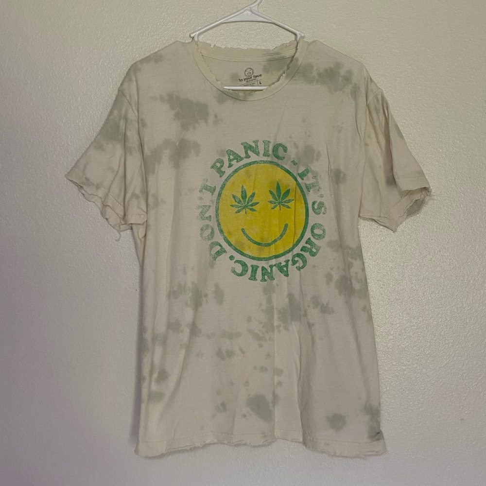 Earthbound Smiley Face Weed Tee